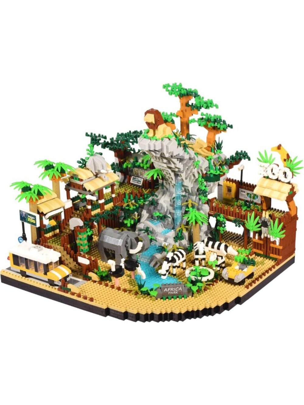 Desert Wildlife Micro Building Blocks Set - 4800pcs Fun Animal Park Toys